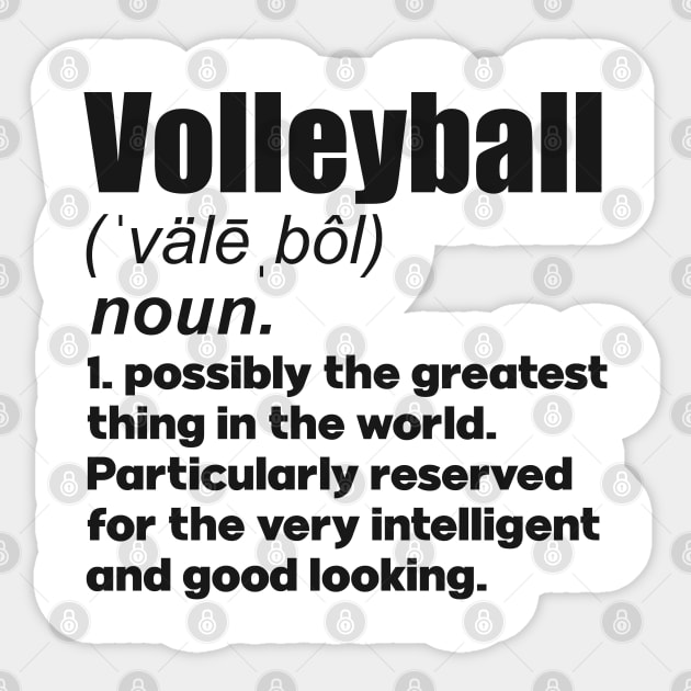 Volleyball coach girl player gift. Perfect present for mother dad friend him or her Sticker by SerenityByAlex